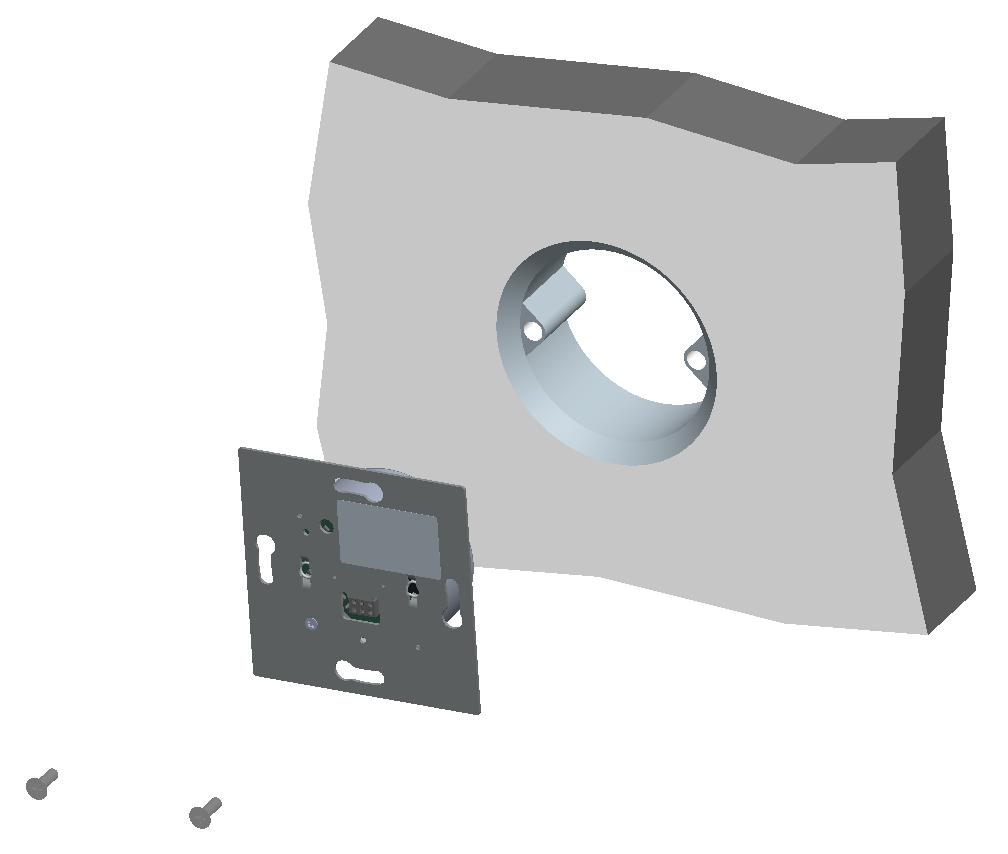 Accessories: Mounting A screw connection is used to install the bus coupler in Ø 60 mm mounting boxes (see Fig. 7).