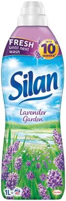 Vylepšenú receptúru aviváži nájdete v kolekcii Silan Classic, ktorá obsahuje Silan Fresh Spring, Silan Morning Sun, Silan Fresh Sky a novú levanduľovú arómu Silan Lavender Garden.