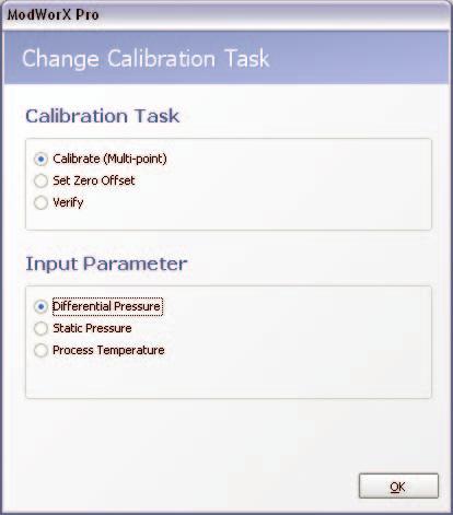 Calibrate Inputs Menu From the Calibrate Inputs menu, a user can calibrate differential
