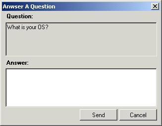 SmileTiger emeeting Server 2008 - Client Guide 50 14.2 Answer A Question 1. Click the left mouse button on the interested question.