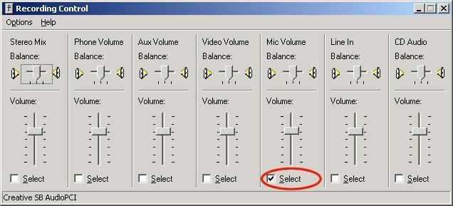 Figure 65 Windows NT/Me/2000/XP Speaker Volume Control Window 4.