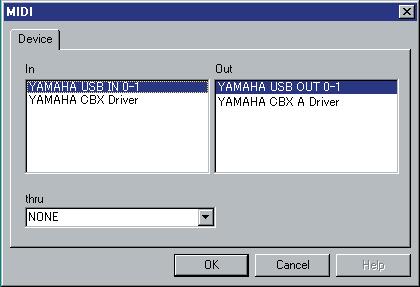 .. Set to YAMAHA ISB IN 0-1 Out... Select YAMAHA ISB OUT 0-1 thru... Select NONE 3 Follow the instructions on the display to install the application.
