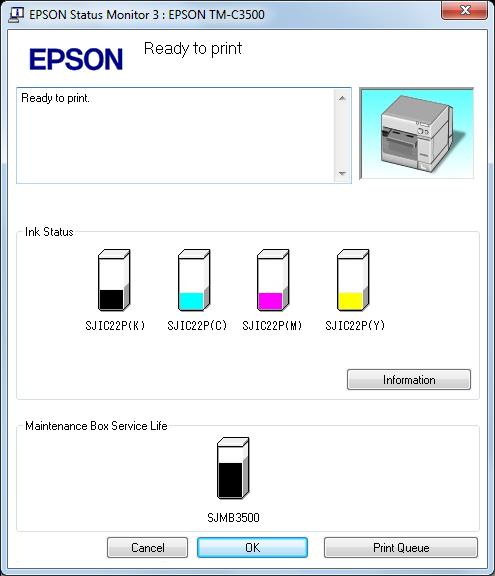 Use EPSON Status Monitor 3 When [Use EPSON Status Monitor 3] is set, the following operations will be performed: When printing, a window automatically appears, allowing you to check the printer