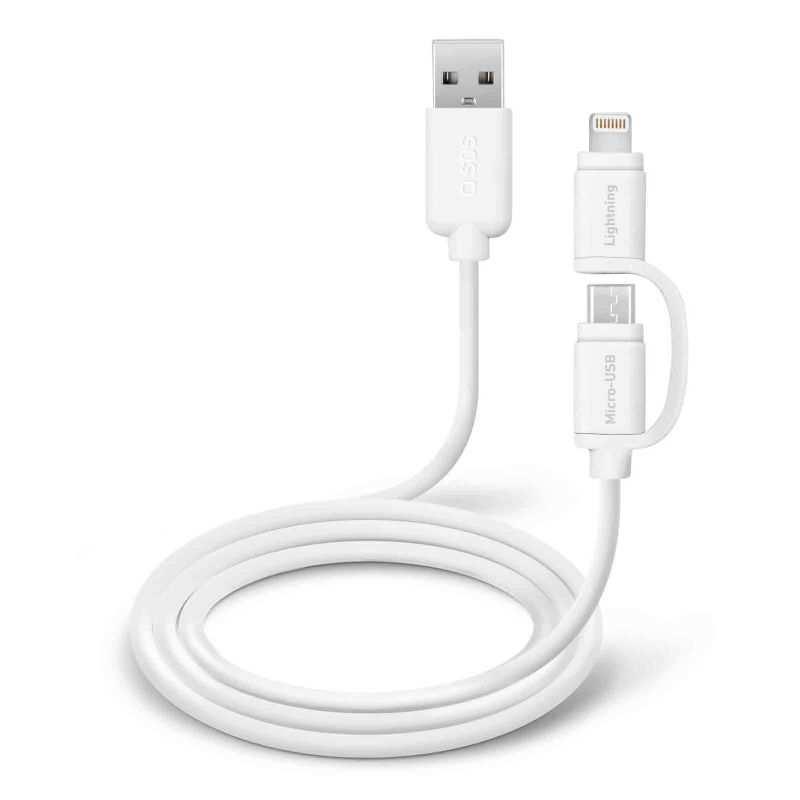 USB Lightning /Micro USB data cable Product Code: TTCABLEUSBIP5MICW Retail Price: 24,99 USB Lightning cable with micro USB dapater all-in-one MFI, cable length 100 cm There s a very peculiar feature