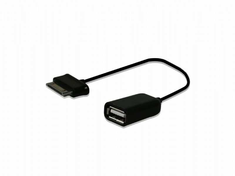 Adapter connector for Samsung tablet dock to USB female Product Code: ITADAPTUSBTAB Retail Price: 14,99 Adapter connector for Samsung Galaxy TAB dock to USB female to connect devices to the tablet
