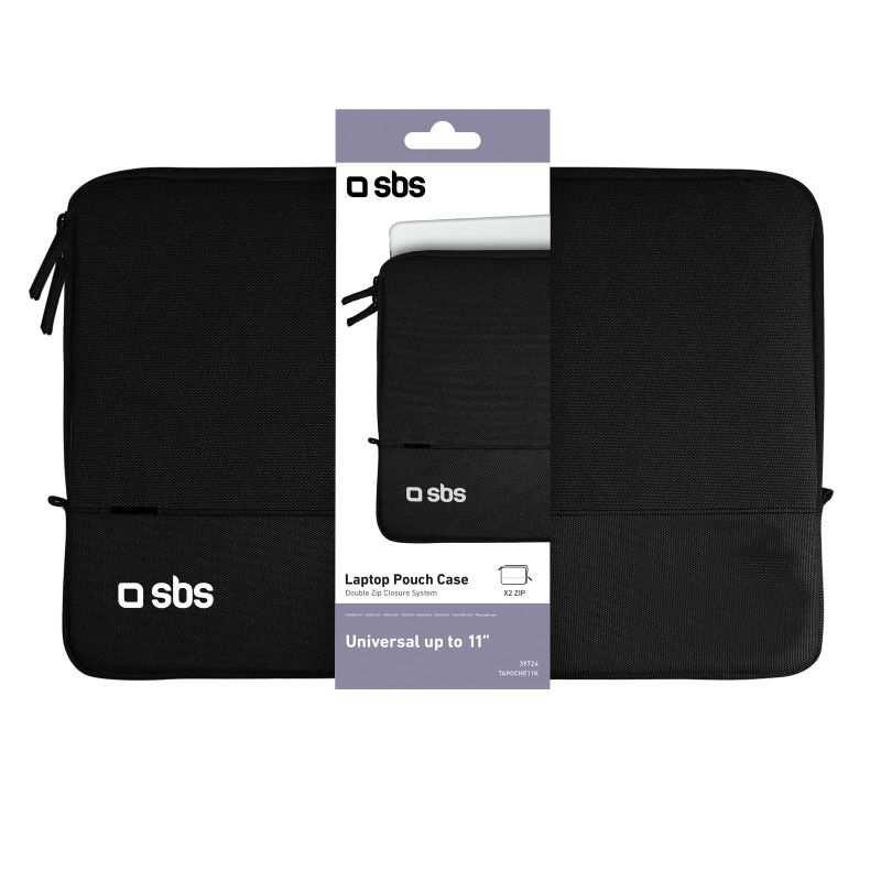 Poche Tablet Case for devices up to 11'' Product Code: TAPOCHE11K Retail Price: 14,99 Case for Tablet up to 11'' with ZIP, black color This Poche case from SBS is the perfect way to completely