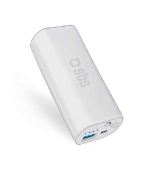 5000mAh Power bank with torch Product Code: TEBB5000W Retail Price: 24,99 Power Bank 5000 ma for smartphone, 2.