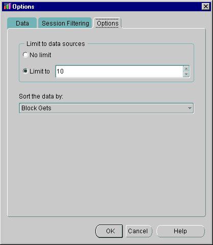 Customizing the Session Information You Display For a complete list of filtering conditions and their descriptions, see Table 7 1, "TopSessions Sort Statistics" on page 7-10.