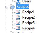 Figure 104 Double Click on the Recipes to open the Recipe Editor, as shown in Figure 105.
