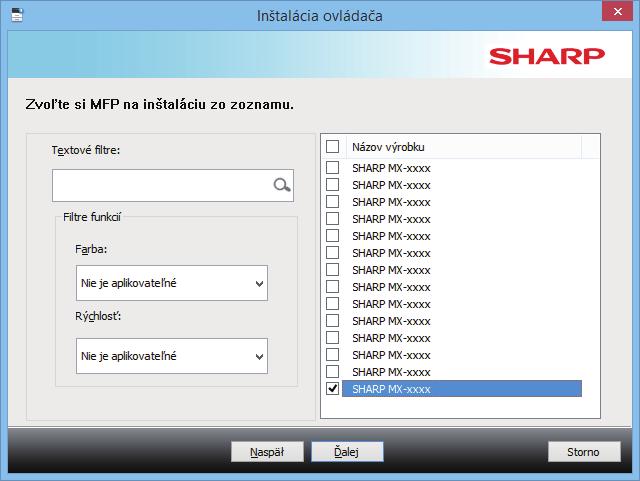 Obsah Windows/vyberte softvér, ktorý sa má nainštalovať Inštalácia ovládača tlačiarne / ovládača PC-Fax (bežný postup) Vlastná inštalácia.