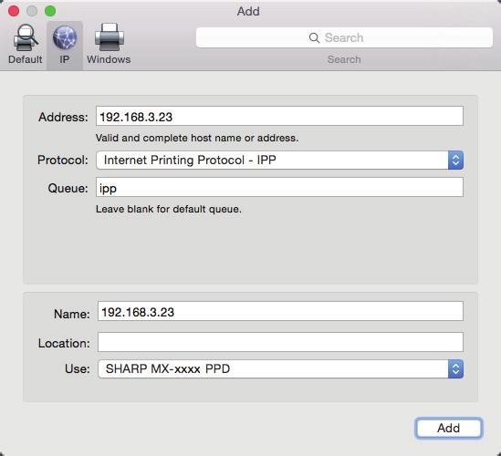 Obsah Mac OS / Inštalácia ovládača tlačiarne Tlač pomocou funkcie IPP Zariadenie môžete používat ako fax tak, že vytlacíte údaje na zariadení, ktoré sa nachádza na vzdialenom mieste.