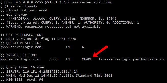 Another Referral We got referred to A DNS server at ns.