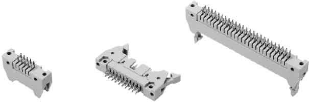 SEK IEC 60 603-13 Number of contacts 10--64 Male header, straight press-in pins Identification Drawing Dimensions in mm Male header No. of contacts A C D E F G 10 32.11 21.84 17.91 2.54 x 4 = 10.