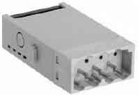 Han-Elisa Available by August 2008 Pt100 Input module Features Minimum size for integration in Han industrial connectors