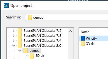 A SoundPLAN project folder is by the SoundPLAN browser recognized as a blue folder, like Wincity below: If the project folder of a recently downloaded demo project looks like a normal Windows folder,