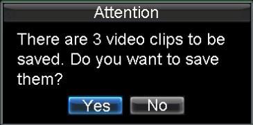 the video clip during playback. 3. Repeat for additional clips. 4. Click the Quit Playback button to exit from the Playback interface. You ll then be prompted to save the clips, as shown in Figure 8.