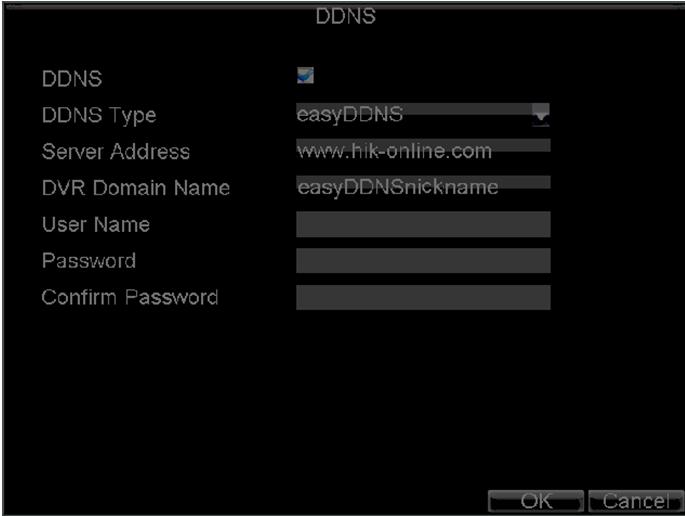 PeanutHull: Enter User Name and Password obtained from the PeanutHull website (Figure 7). Figure 7. DynDNS Settings DynDNS: 1) Enter Server Address for DynDNS (e.g. members.dyndns.org).