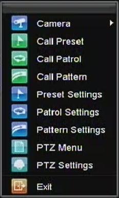 Navigating PTZ Menu PTZ menus can be navigated through with either the mouse or the front panel/remote.