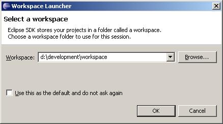 Eclipse Workspaces Workspace: Contains the projects Where is my workspace?