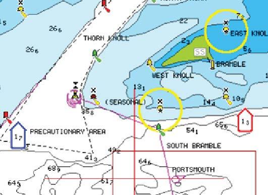 The tide and current data available in Navionics charts are related to a specific date and time.