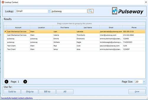 Usage Guide Pulseway PSA Contact Manager The Contact Manager enables users to select a Pulseway PSA CRM account contact from within QuoteWerks and add it to a quote.