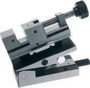 Precision Sine Vice Series 930 Compound-axis sine vice Made of tool steel, hardened and precision ground. Bearing and holding bolt hardened and ground.