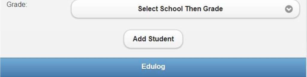 Click the Add Student button to save the information entered. The system then returns to the Registered Students page now showing the added student s information.