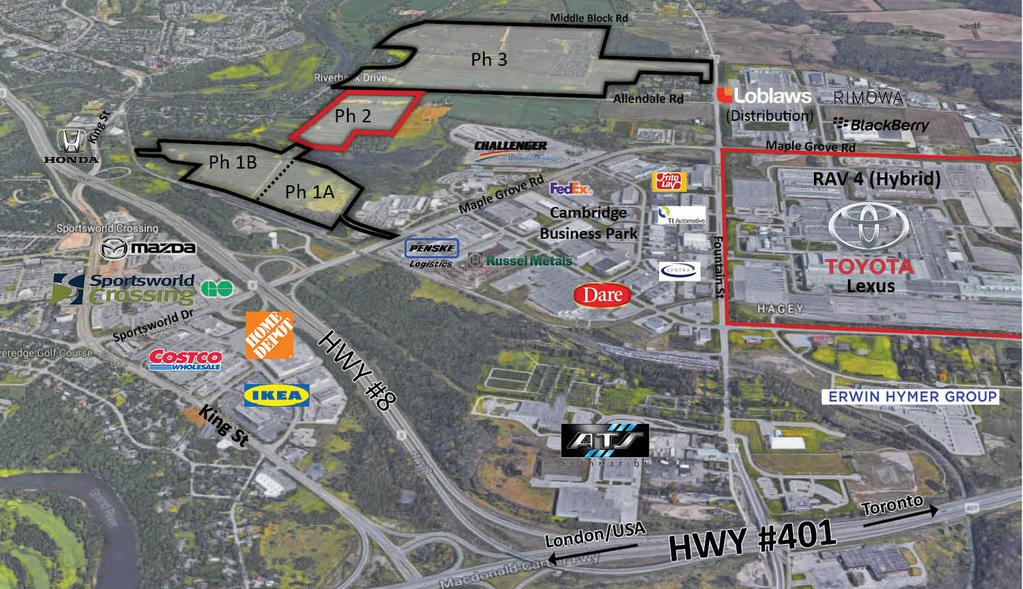 Overview IP Park is ideally located on a 400 acre site located in the centre of Waterloo Region.