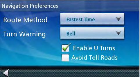 Setting Highway Lane Assist When Highway Lane Assist is checked, the map will display highway signs as you approach a highway interchange giving you visual indication of which lane you want to be in.