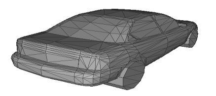 The result shows that it s similar the original one, and the vertex density is controllable. (a) (b) (c) (d) Figure 3: Reconstructing the car s mesh.
