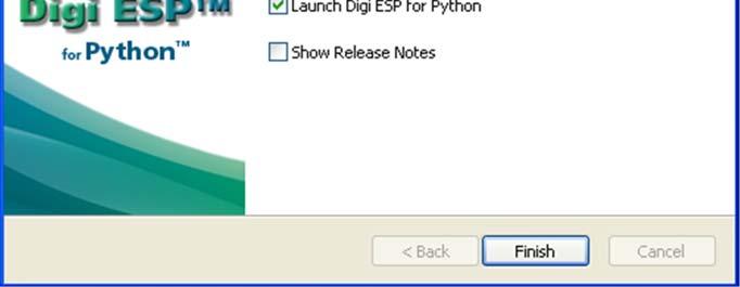 The Digi ESP for Python IDE will launch automatically and prompt you to select a workspace directory.