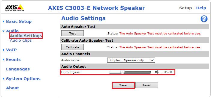 6.1. Audio Settings Although the audio settings are not relevant to the SIP connection with IP Office it is important as it governs the