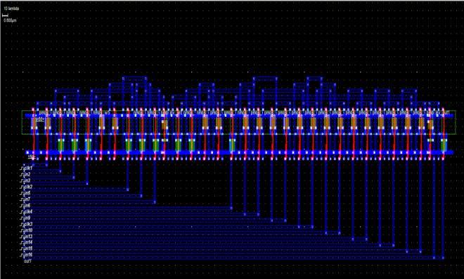 Waveforms of CLK and dynamic nodes of FCR cell Fig 5 shows the simulation results of FCR cell.