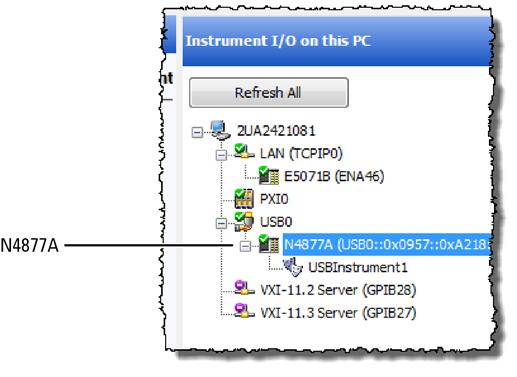 2 Installing Both N108xA and N1010A FlexDCA on a PC Step 7. Add N4877A to Keysight Connection Expert The N4877A is required in dual-module test setups.