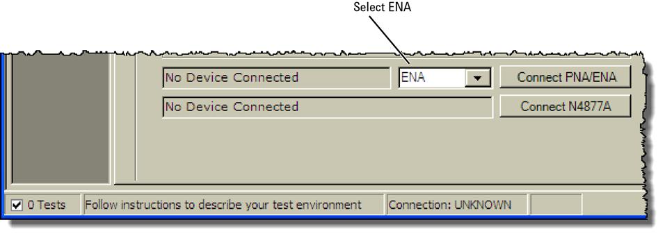 Connect to the ENA Network Analyzer If you are using a PNA instead of an ENA network analyzer, skip these steps and continue with Step 13.