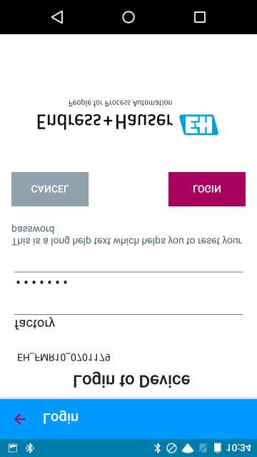 Bluetooth module (BT10) 4. Perform login admin 6 Login 5. Enter user name -> admin 6.