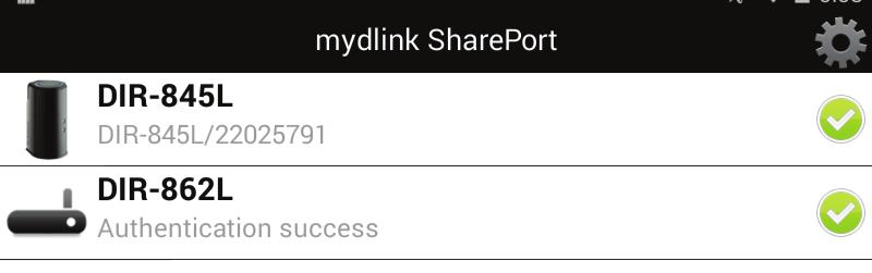 Section 3 - Usage 5. Tap the mydlink SharePort icon, and the app will load. 6.