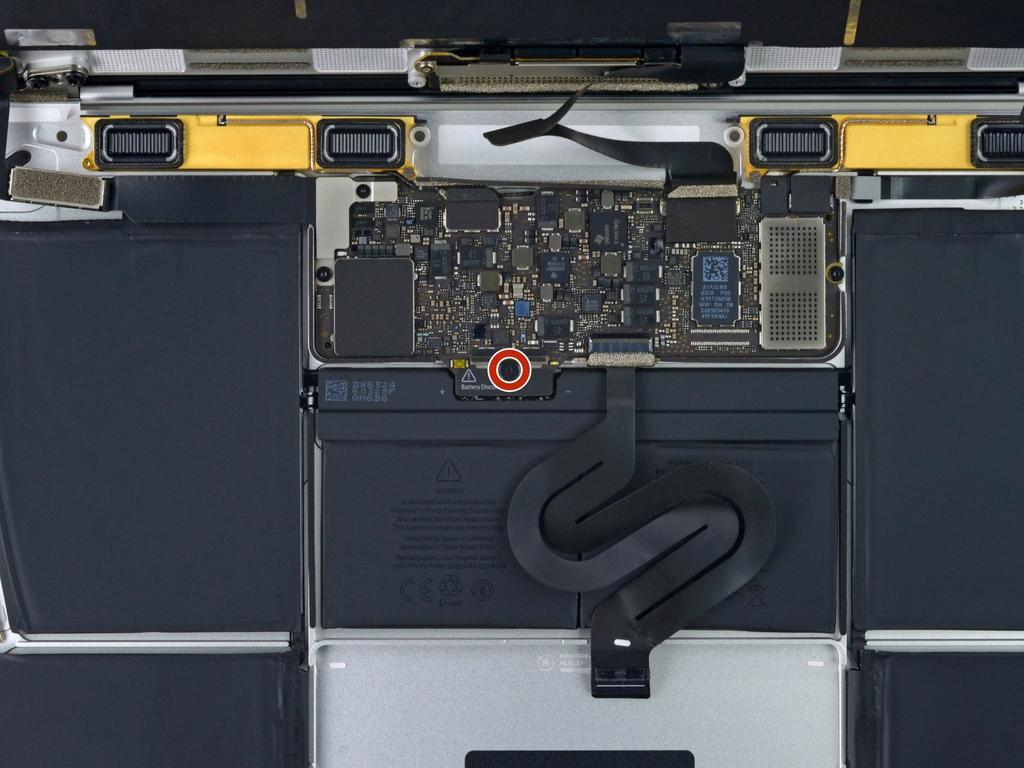 It's possible to open the MacBook all the way and lay both sides down flat, but this may damage the flex