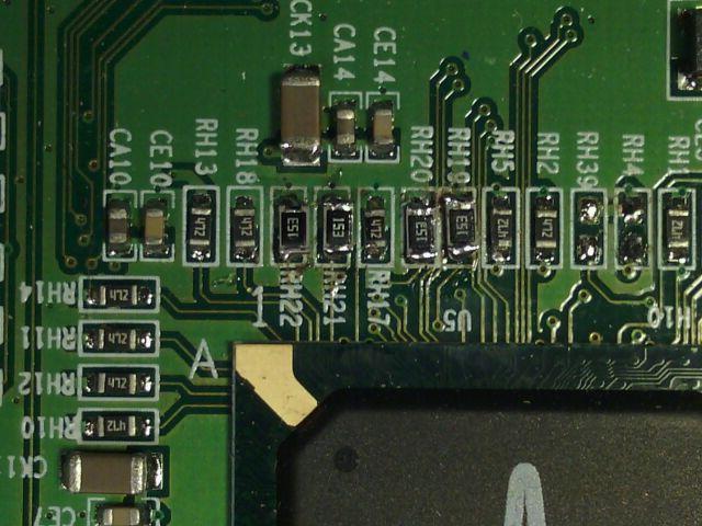 connection. Figure 5 shows the pc board with the original 4.