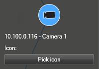 6. To save your changes, click Setup to exit setup mode. Select or change the icon for camera You can choose a camera icon that matches the type of camera you are using. 1.