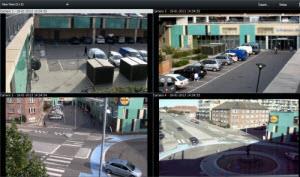 Views (explained) The way video is displayed in XProtect Smart Client is called a view. A view can contain video from up to 100 cameras, depending on your surveillance system.