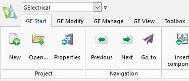 NAVIGATING BETWEEN PAGES To navigate: Go to: G-Electrical Menu > GE Start > Previous or Next Command: qcprevpage or qcnextpage Toolbar: Electrical Standard - Click Previous to go to the previous page