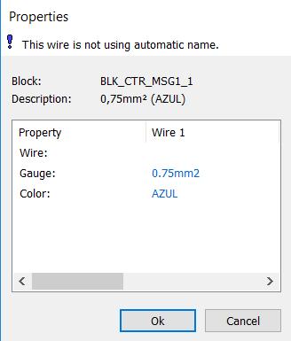 Start > Properties > Select the desired wire Command: qcddatte Right-click menu: Properties 1) Select the wire from the drawing area.