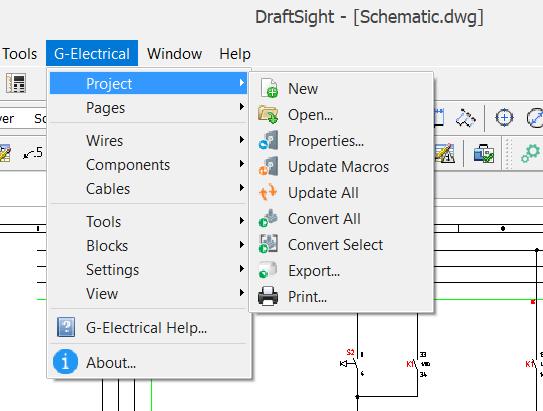 STARTING G-ELECTRICAL To start G-Electrical, you must have it installed on your computer as a DraftSight plugin.