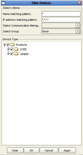 The Targets Table Figure 6: Filter Devices Dialog Box - IP Phones View 3. Select the criteria for the targets you want to display.