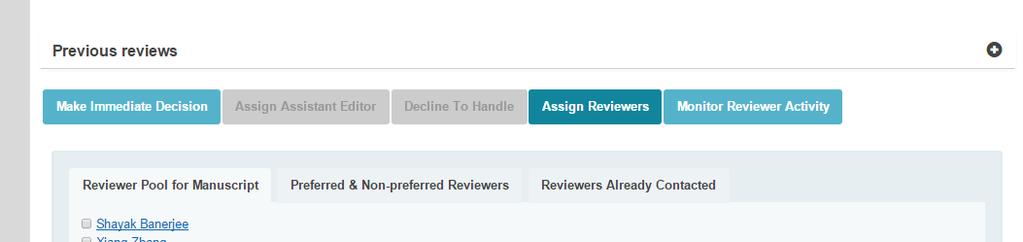 a. Solicit additional reviews. The same functionality as described above for peer review applies here.