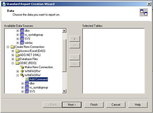 3 Tips for Using Crystal Reports Opening an Existing Report 8. Complete the remaining wizard dialogs.