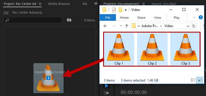 Importing Assets Before you can begin editing your clips into a sequence, you must import them into your project. When you import a clip, the clip points to the source file.