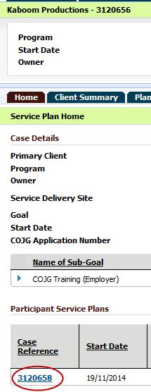 Note that the Participant Service Plans list excludes COJG participant service plan data under several scenarios: If the COJG participant service plan is closed with a Closure Reason of Opened in