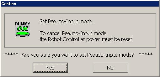 "pseudo-input mode, and the following window will appear.